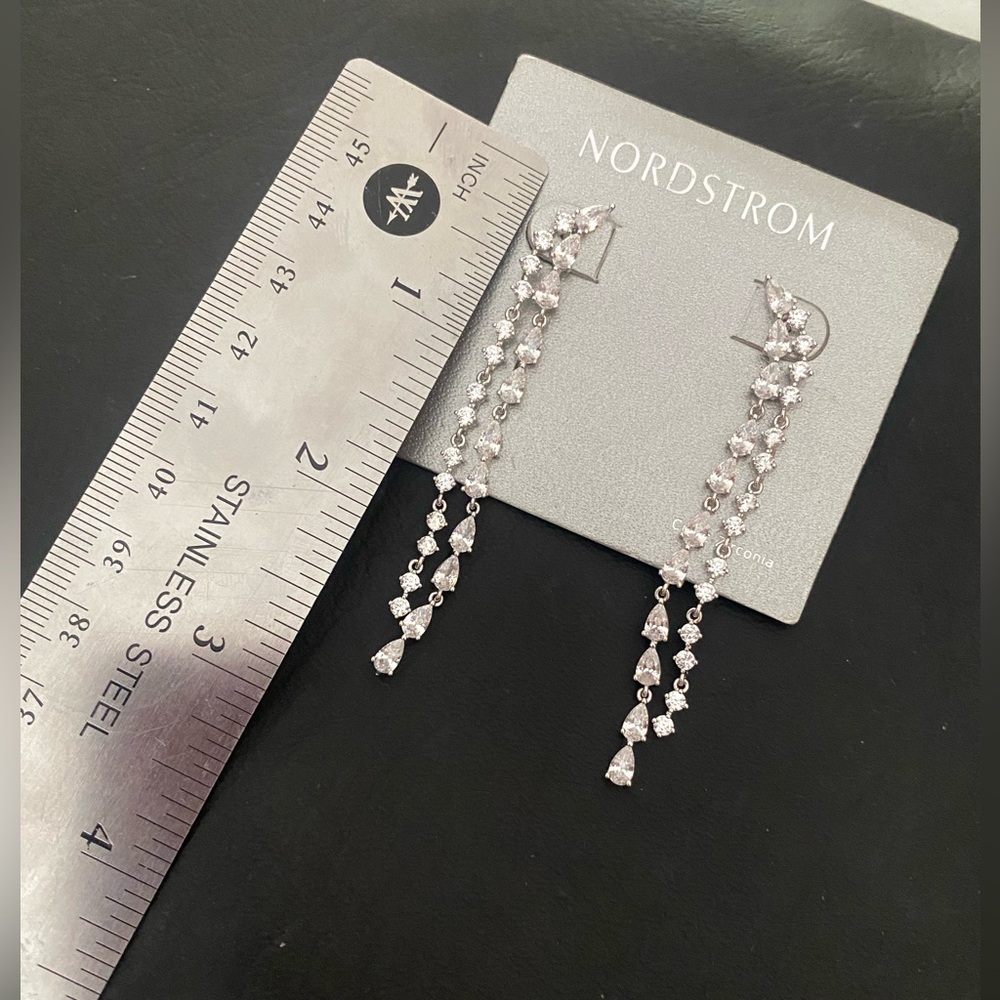 Nordstrom’s crystal earrings - Picture 2 of 4